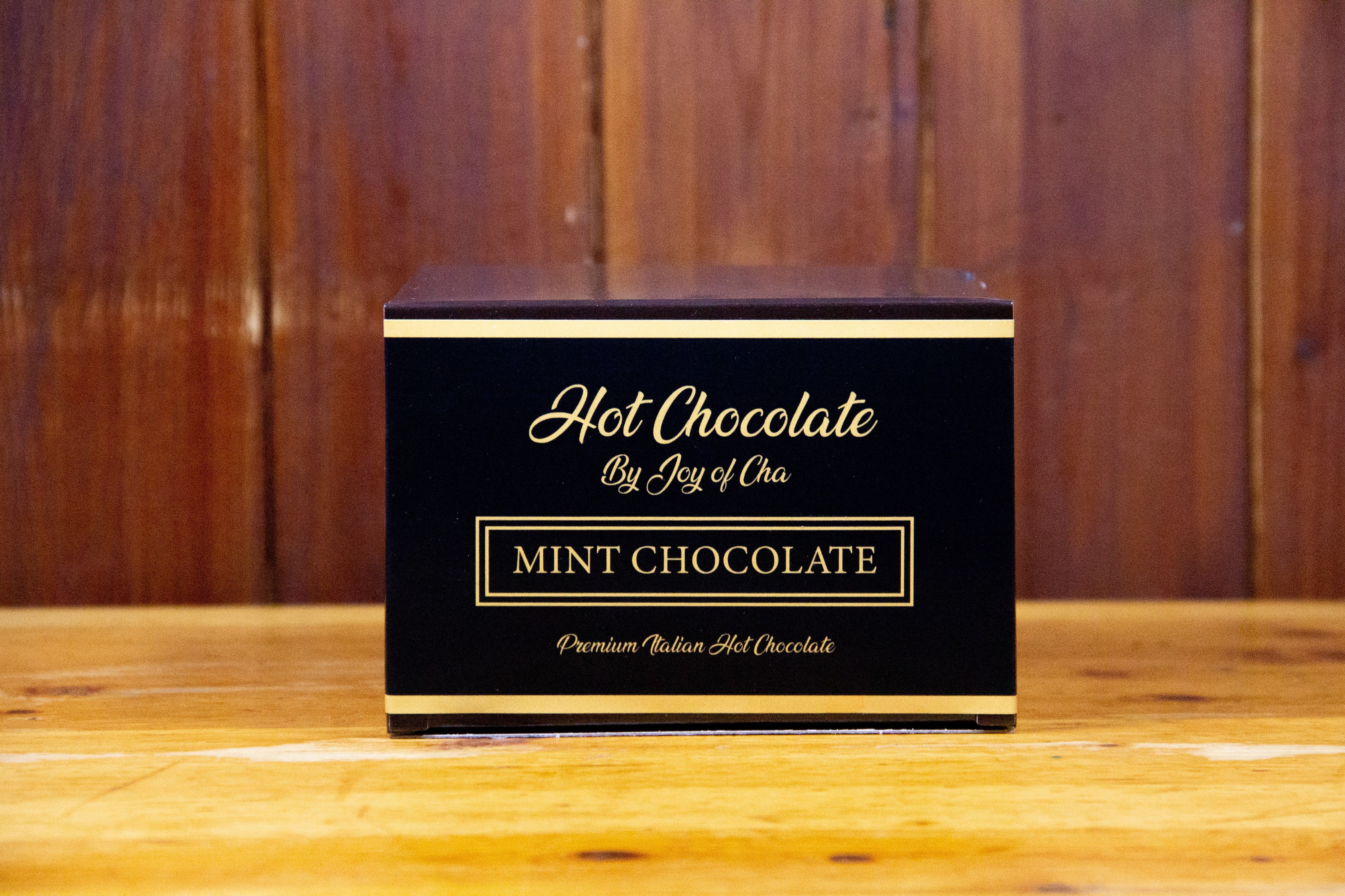 Mint Flavoured Italian Hot Chocolate by Joy of Cha - Box of 15 Sachets