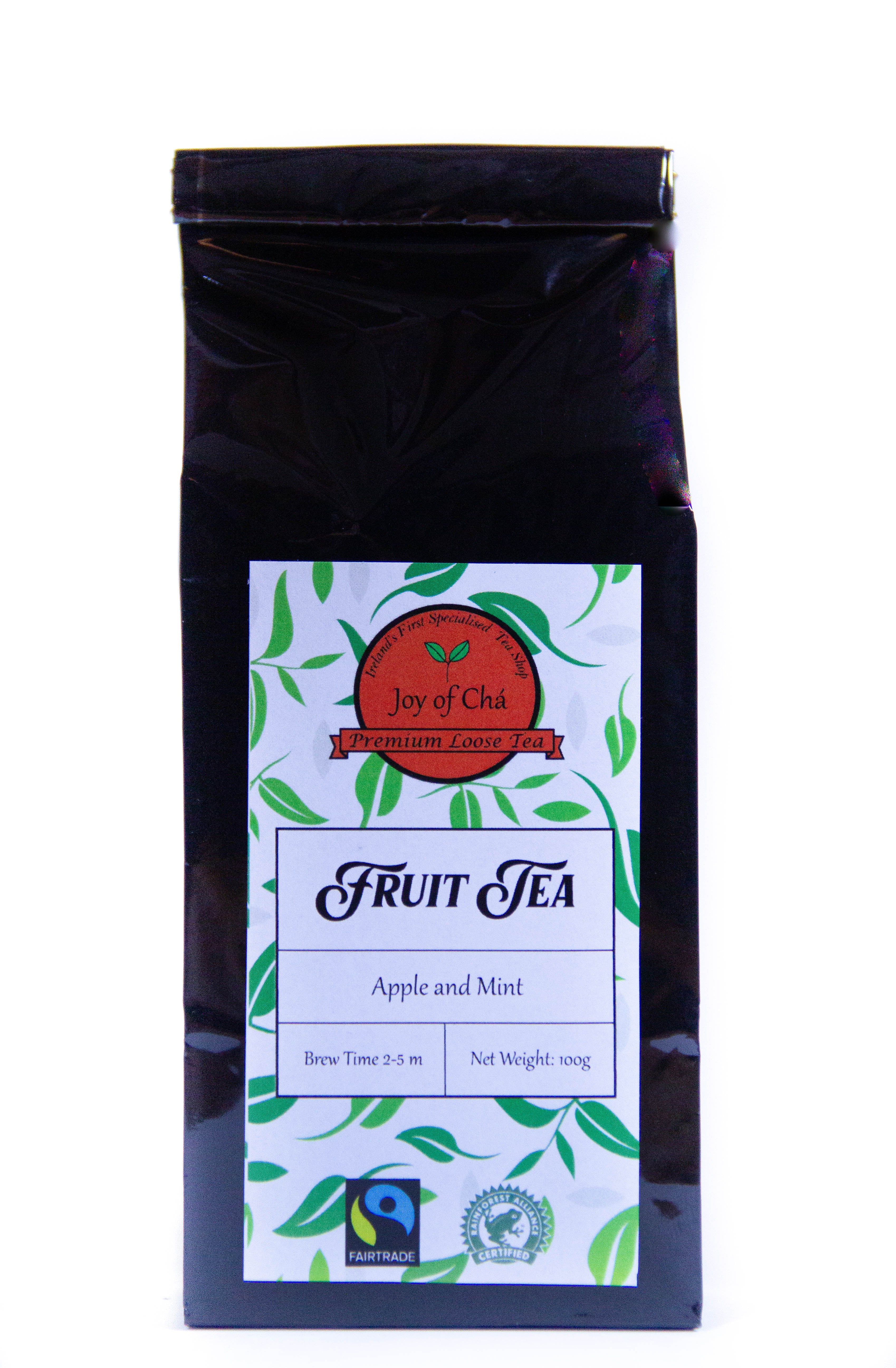Sparkling Apple-Mint Lime Tea